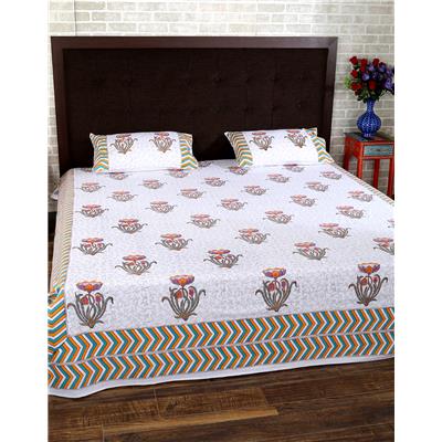 Rajrang Cotton Printed Double Size Bedsheet 104 TC ( 1 Bedsheet With 2 Pillow Covers White )
Rajrang Cotton Printed Double Size Bedsheet 104 TC ( 1 Bedsheet With 2 Pillow Covers White )