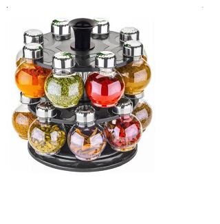 RANGANI 360 deg Revolving Spice Container Spice Box Set Of 16 - 250 ml Plastic Fridge Container Spice Container Tea Coffee Sugar Container Grocery Container (Black)
RANGANI 360 deg Revolving Spice Container Spice Box Set Of 16 - 250 ml Plastic Fridge Container Spice Container Tea Coffee Sugar Container Grocery Container (Black)