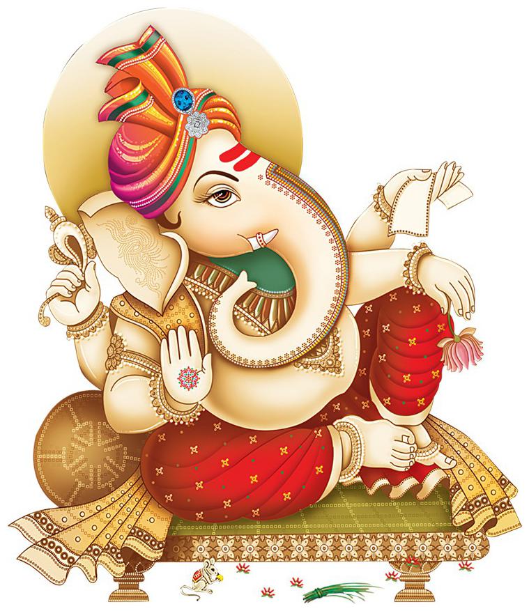 Rangoli Large Waterproof Wall Sticker -Set of 1