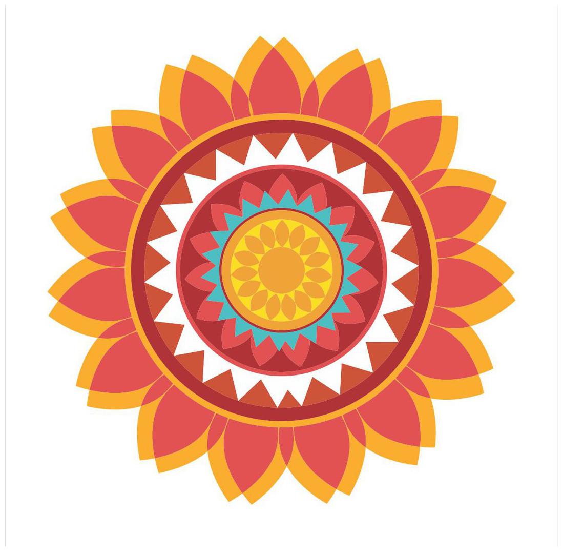 Rangoli Sticker (Circles Rangoli Surface Covering Area 30 48 cm (12 inch) x 30 48 cm (12 inch))
Rangoli Sticker (Circles Rangoli Surface Covering Area 30 48 cm (12 inch) x 30 48 cm (12 inch))