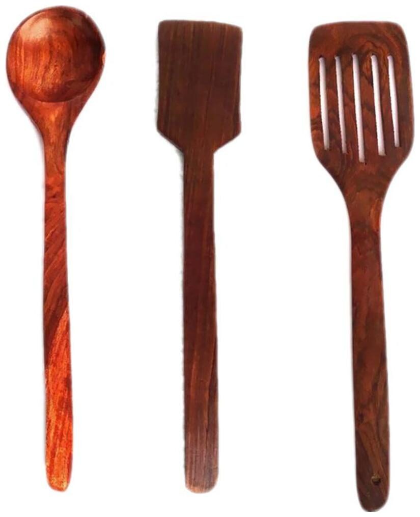 RAVIVA Brown Wooden Handcrafted Ladle And Spatulas - For Kitchen Utility - Pack Of 3
RAVIVA Brown Wooden Handcrafted Ladle And Spatulas - For Kitchen Utility - Pack Of 3