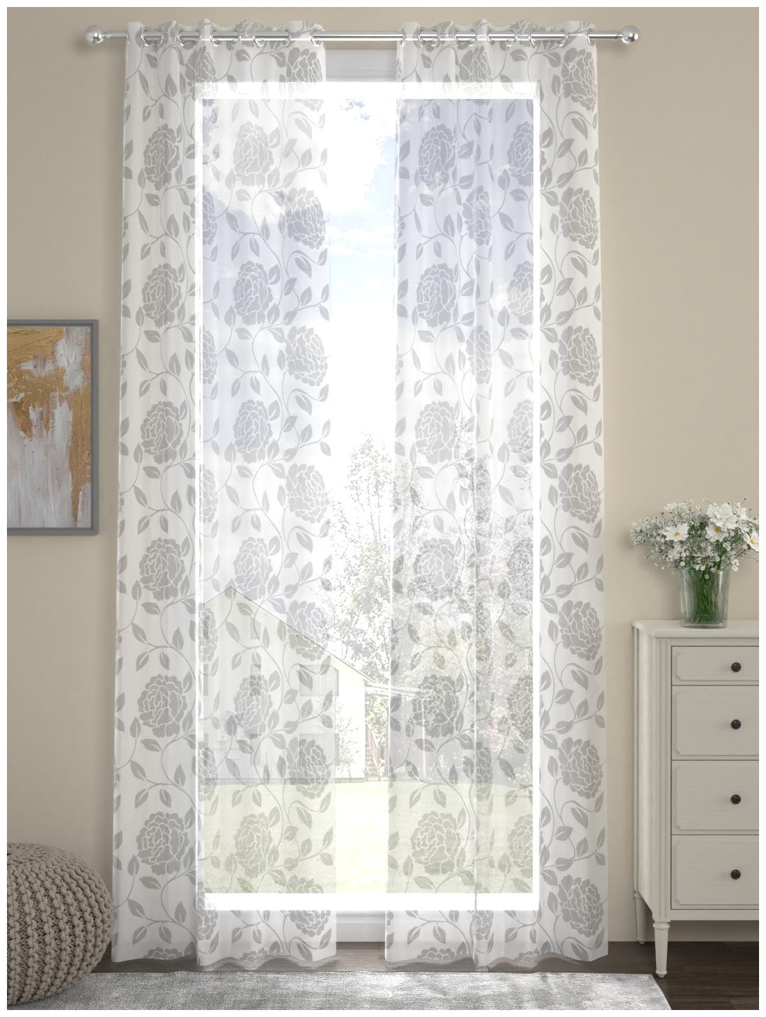 Rosara Home Poly Cotton Long Door Transparent White Sheer Curtain ( Eyelet Closure Floral )
Rosara Home Poly Cotton Long Door Transparent White Sheer Curtain ( Eyelet Closure Floral )
