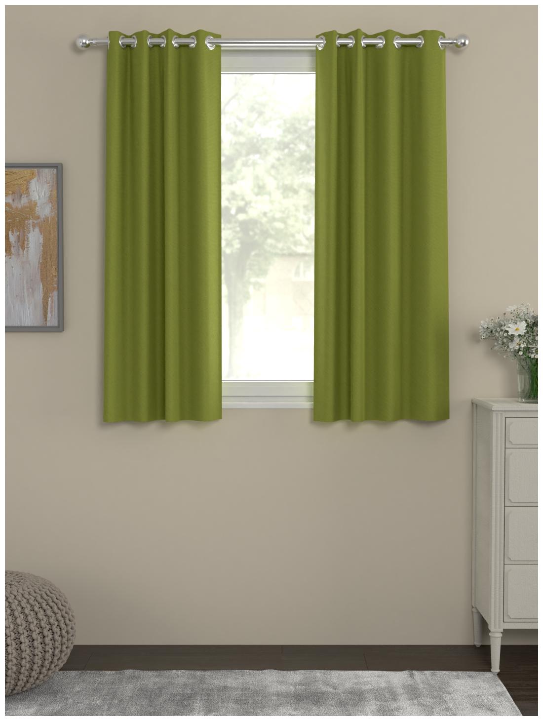 Rosara Home Polyester Window Blackout Green Regular Curtain ( Eyelet Closure Solid )
Rosara Home Polyester Window Blackout Green Regular Curtain ( Eyelet Closure Solid )
