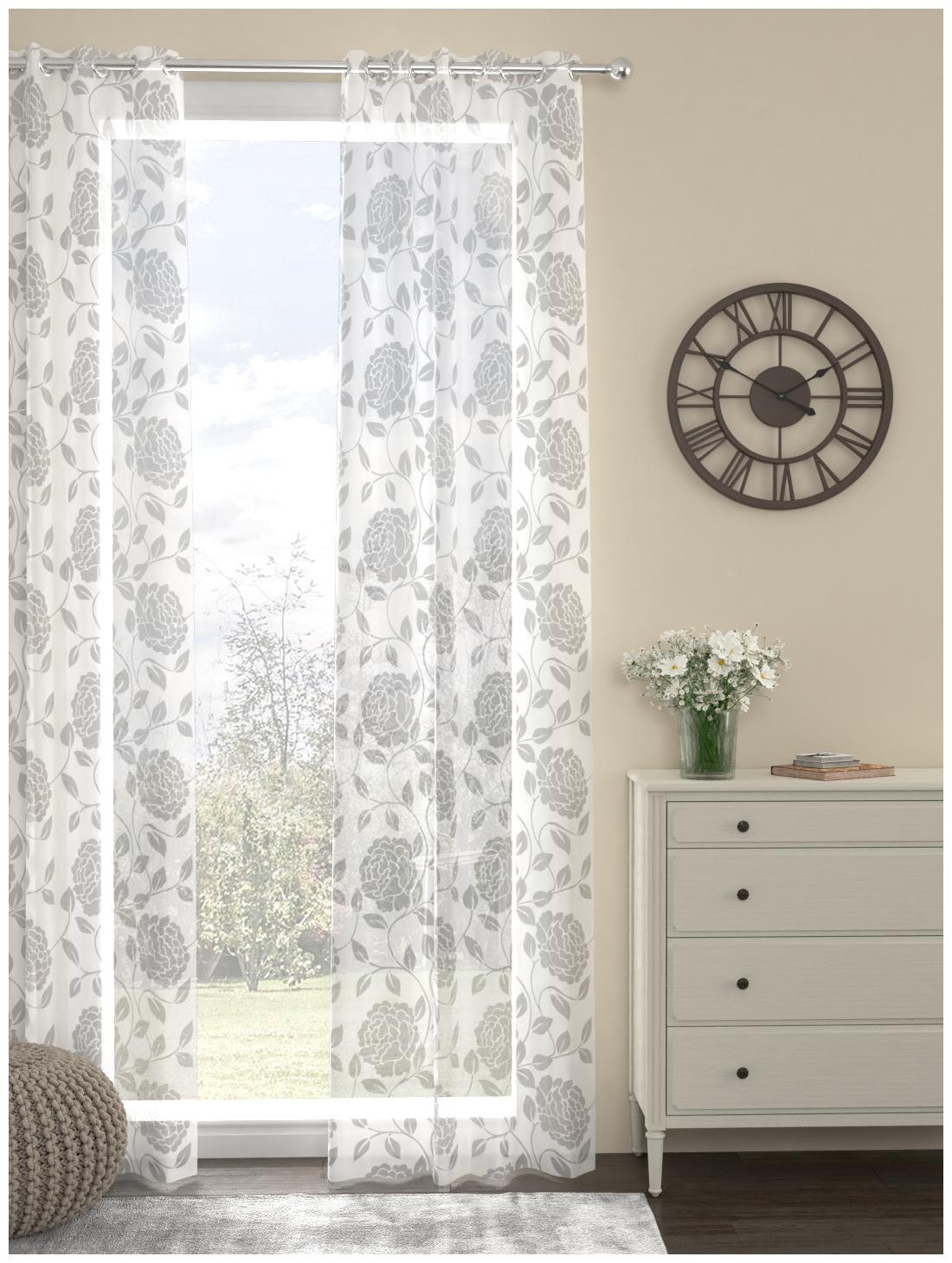 Rosara Home Poly Cotton Long Door Transparent White Sheer Curtain ( Eyelet Closure Floral )
Rosara Home Poly Cotton Long Door Transparent White Sheer Curtain ( Eyelet Closure Floral )