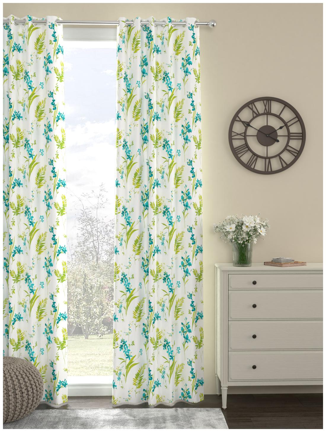 Rosara Home Polyester Door Blackout Blue Regular Curtain ( Eyelet Closure Printed )
Rosara Home Polyester Door Blackout Blue Regular Curtain ( Eyelet Closure Printed )