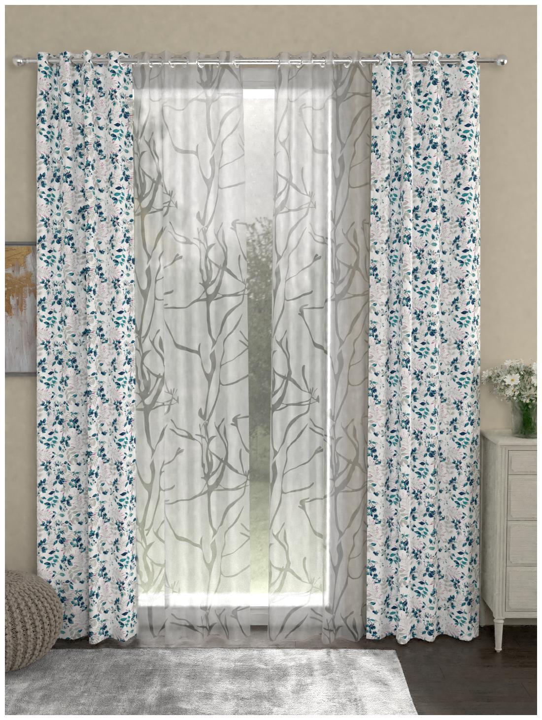 Rosara Home Polyester Door Blackout Pink Regular Curtain ( Eyelet Closure Printed )
Rosara Home Polyester Door Blackout Pink Regular Curtain ( Eyelet Closure Printed )
