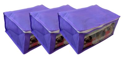 S4S Non Woven Saree Cover Wardrobe Organiser Regular Clothes Bag (Set of 3 Purple)
S4S Non Woven Saree Cover Wardrobe Organiser Regular Clothes Bag (Set of 3 Purple)