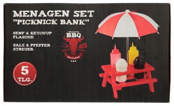 Sanyal 5 TLG Senf Ketchup Flasche For Grill And Salz Pfeffer Streuer - 4 pcs Set Including Mini Umbrella
Sanyal 5 TLG Senf Ketchup Flasche For Grill And Salz Pfeffer Streuer - 4 pcs Set Including Mini Umbrella