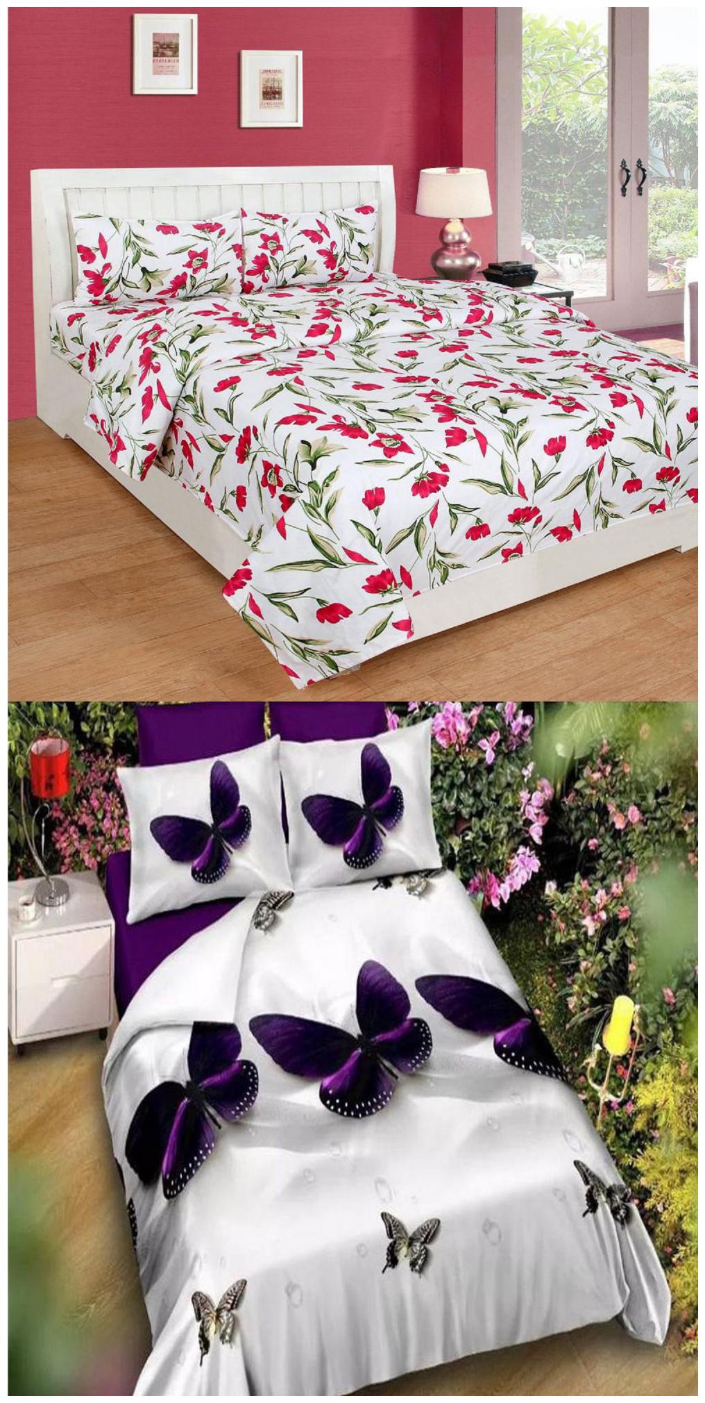 SHAKRIN Microfiber 3D Printed Double Size Bedsheet 160 TC ( 2 Bedsheet With 4 Pillow Covers Multi )
SHAKRIN Microfiber 3D Printed Double Size Bedsheet 160 TC ( 2 Bedsheet With 4 Pillow Covers Multi )
