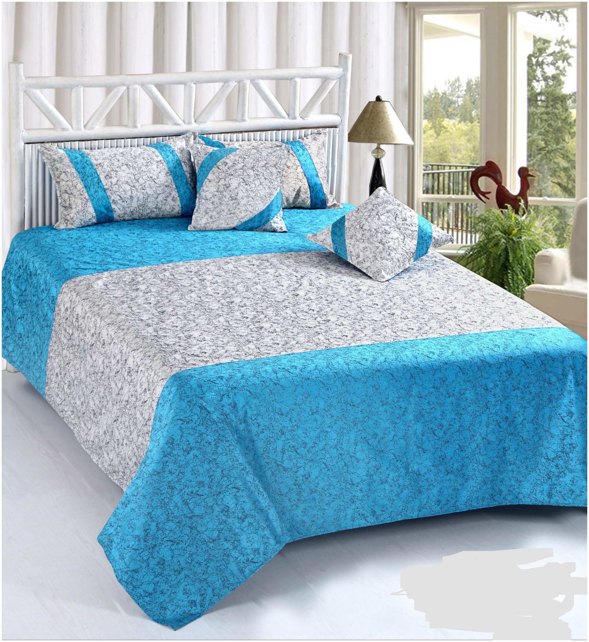 SHAKRIN Velvet Abstract King Size Bedsheet 200 TC ( 1 Bedsheet With 2 Pillow Covers Blue )
SHAKRIN Velvet Abstract King Size Bedsheet 200 TC ( 1 Bedsheet With 2 Pillow Covers Blue )