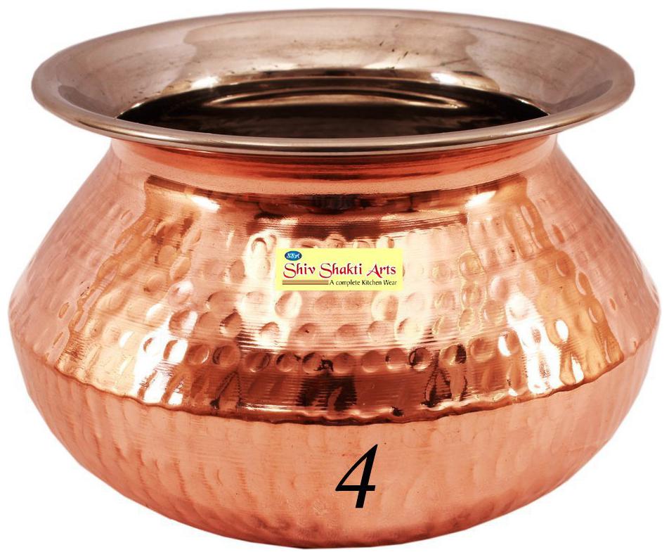 Shiv Shakti Arts Handmade Steel copper punjabi Rajasthani handi no 4 for serving and gifting purpose
Shiv Shakti Arts Handmade Steel copper punjabi Rajasthani handi no 4 for serving and gifting purpose
