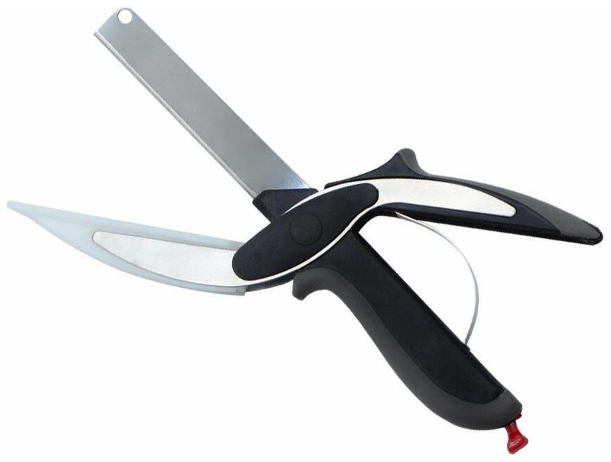 Shopeleven Clever Cutter 2 In 1 Food Chopper Slicer Dicer Vegetable Fruit Cutter Kitchen Scissors Knife Board
Shopeleven Clever Cutter 2 In 1 Food Chopper Slicer Dicer Vegetable Fruit Cutter Kitchen Scissors Knife Board