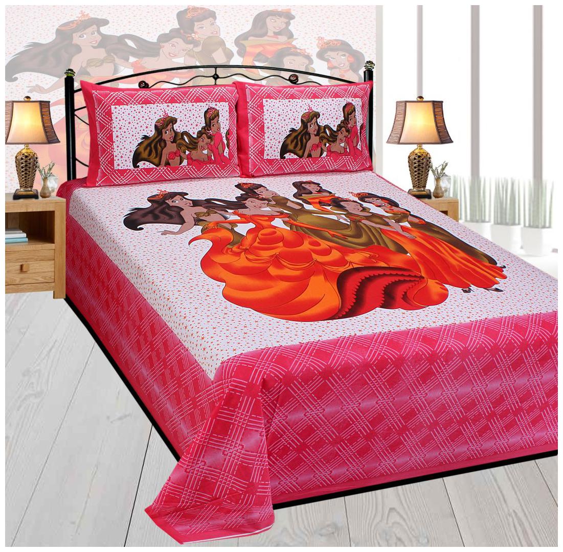 Shopgalore Cotton Rajasthani Jaipuri Print Double Size Bedsheet ( 1 Bedsheet With 2 Pillow Covers Pink )
Shopgalore Cotton Rajasthani Jaipuri Print Double Size Bedsheet ( 1 Bedsheet With 2 Pillow Covers Pink )
