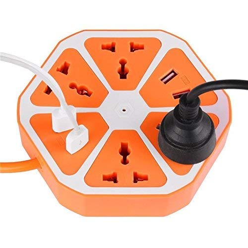 Shopline 10Amp 4 USB Hexagon Extension Board Power Socket Outlet Ports with 6 ft Surge Protection 2500W Multi-Faceted Safety Sockets
Shopline 10Amp 4 USB Hexagon Extension Board Power Socket Outlet Ports with 6 ft Surge Protection 2500W Multi-Faceted Safety Sockets