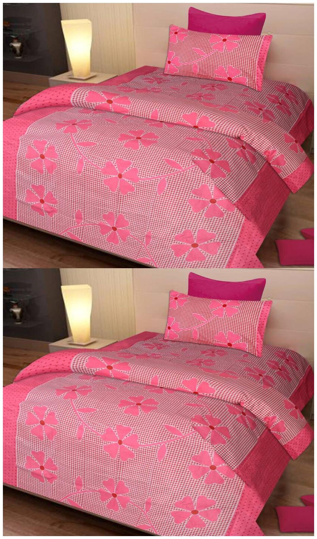 Shree Jee Microfiber Floral Single Size Bedsheet 104 TC ( 2 Bedsheet With 2 Pillow Covers Pink )
Shree Jee Microfiber Floral Single Size Bedsheet 104 TC ( 2 Bedsheet With 2 Pillow Covers Pink )