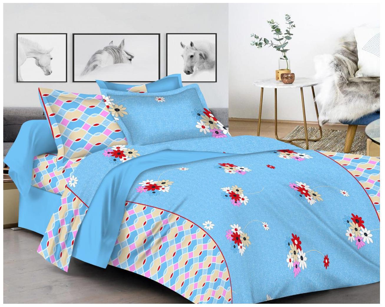 Shree Jee Cotton Floral King Size Bedsheet 130 TC ( 1 Bedsheet With 2 Pillow Covers Blue )
Shree Jee Cotton Floral King Size Bedsheet 130 TC ( 1 Bedsheet With 2 Pillow Covers Blue )