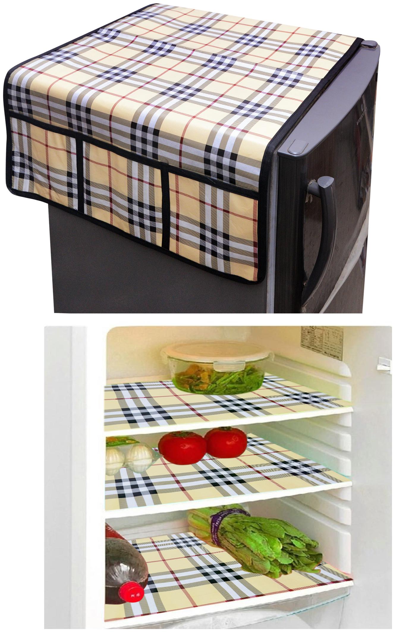 Shree Jee Printed 1 pc Refrigerator Top Cover 3 pcs Refridgerator Mats(Pack Of 4))
Shree Jee Printed 1 pc Refrigerator Top Cover 3 pcs Refridgerator Mats(Pack Of 4))