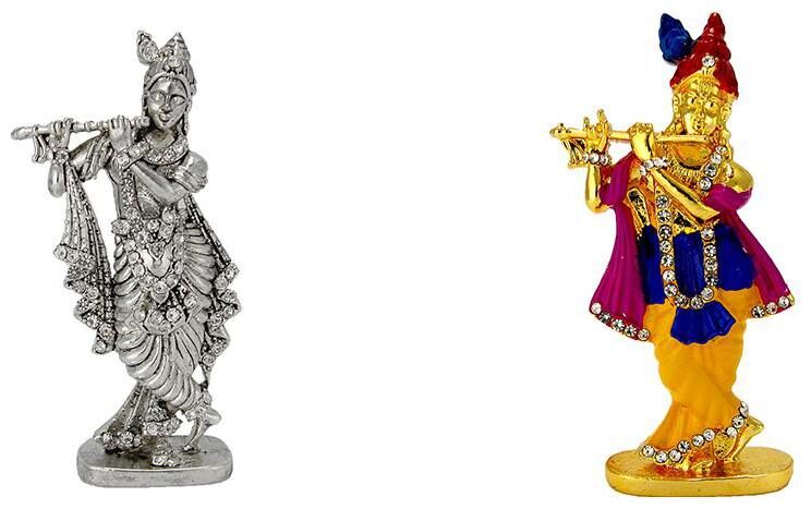 Silver Plated Lord Krishna Murlidhar Oxidised Antique Silver Plated Lord Krishna Murlidhar Oxidised Antique Electroplated Religious Idol-Statue for Vastu Gift and Car
Silver Plated Lord Krishna Murlidhar Oxidised Antique Silver Plated Lord Krishna Murlidhar Oxidised Antique Electroplated Religious Idol-Statue for Vastu Gift and Car