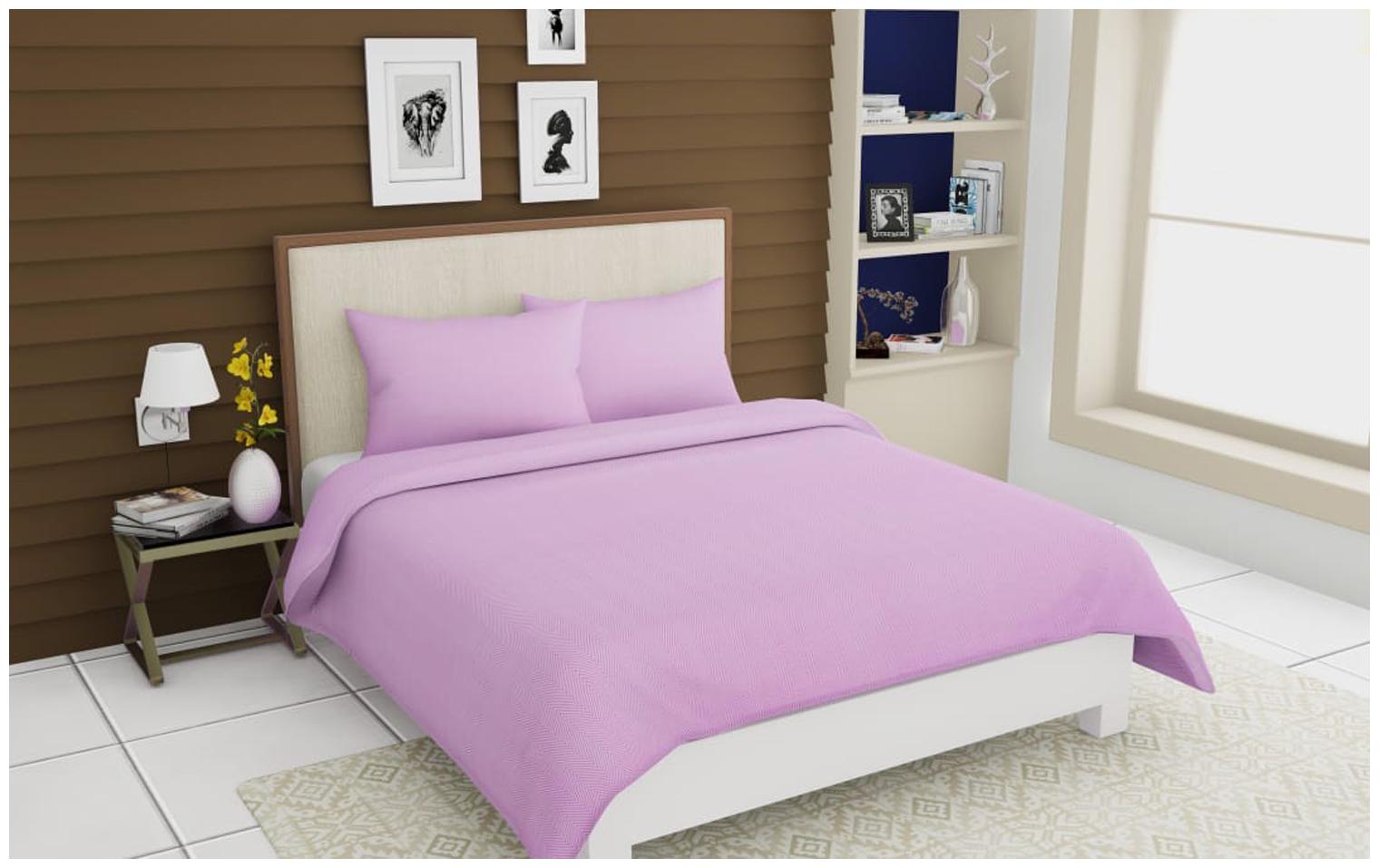 SKY TEX Cotton Solid Double Size Bedsheet 104 TC ( 1 Bedsheet With 2 Pillow Covers Pink )
SKY TEX Cotton Solid Double Size Bedsheet 104 TC ( 1 Bedsheet With 2 Pillow Covers Pink )