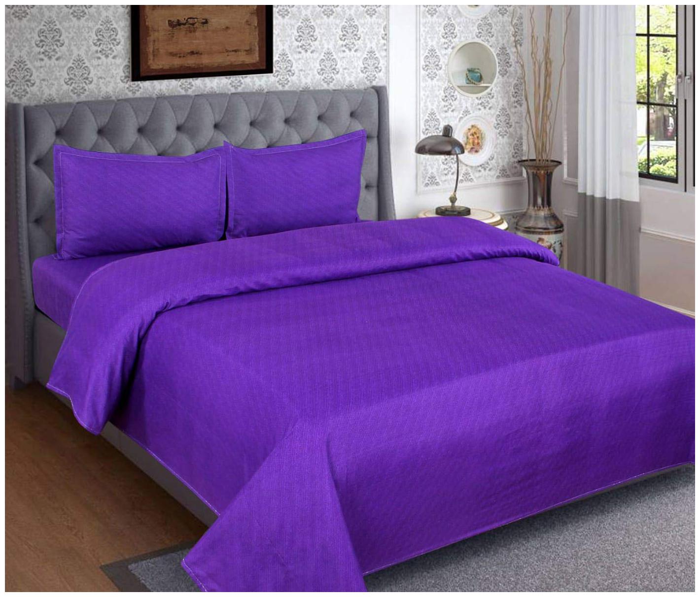 SKY TEX Cotton Printed Double Size Bedsheet 160 TC ( 1 Bedsheet With 2 Pillow Covers Purple )
SKY TEX Cotton Printed Double Size Bedsheet 160 TC ( 1 Bedsheet With 2 Pillow Covers Purple )