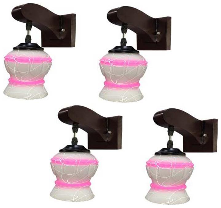 Somil Decorative Stylish Colorful Sconce Wall Lamp And Light With Quality Wooden Fitting And Hand Decorative Glass Shade -Set of 4
Somil Decorative Stylish Colorful Sconce Wall Lamp And Light With Quality Wooden Fitting And Hand Decorative Glass Shade -Set of 4