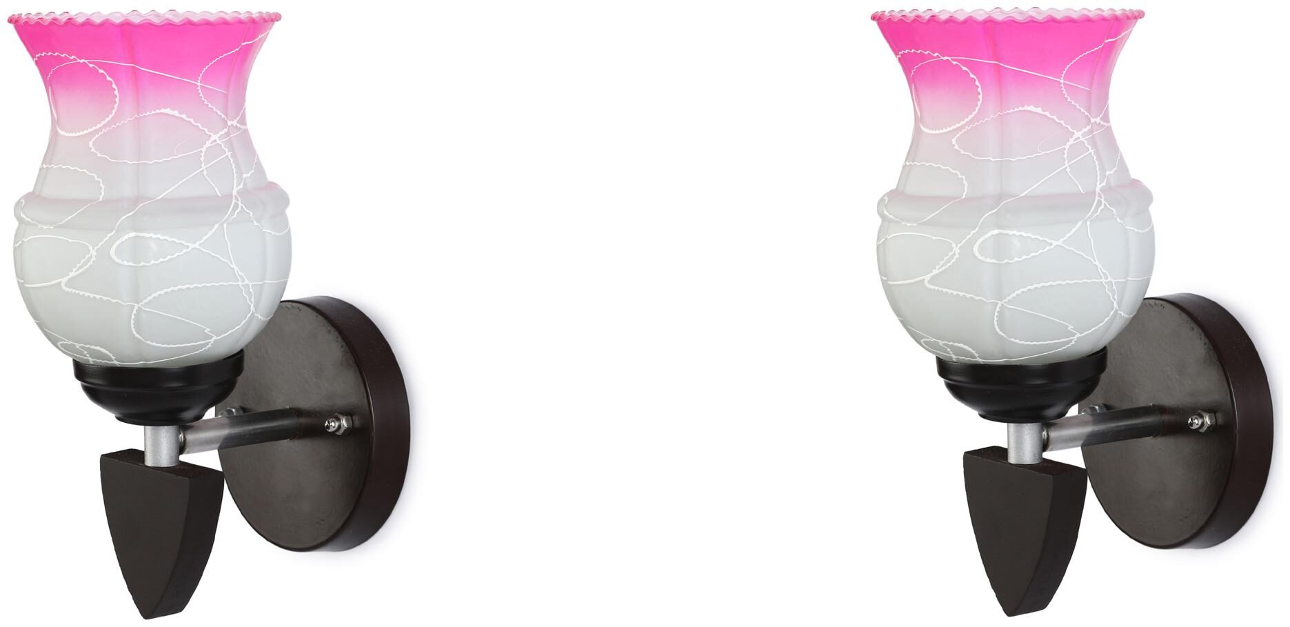 Somil Designer LED Sconce Glass Wood Wall Lamp Light 7 Watt With Wall Fixture Round Pink (Set Of 2)
Somil Designer LED Sconce Glass Wood Wall Lamp Light 7 Watt With Wall Fixture Round Pink (Set Of 2)