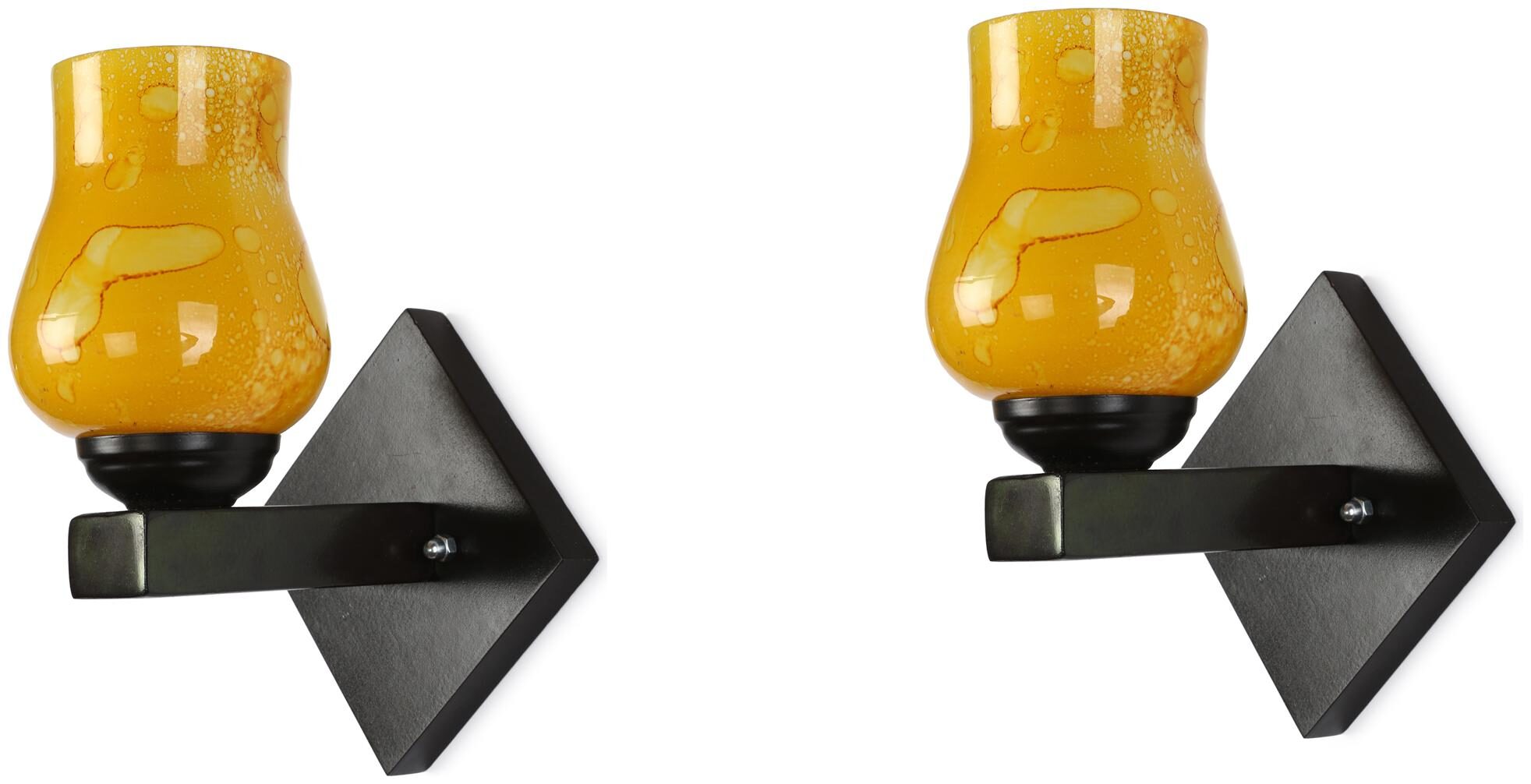 Somil Flat Style Designer LED Sconce Wall Lamp Light7 Watt Yellow Glass Wood (Set Of Two)
Somil Flat Style Designer LED Sconce Wall Lamp Light7 Watt Yellow Glass Wood (Set Of Two)