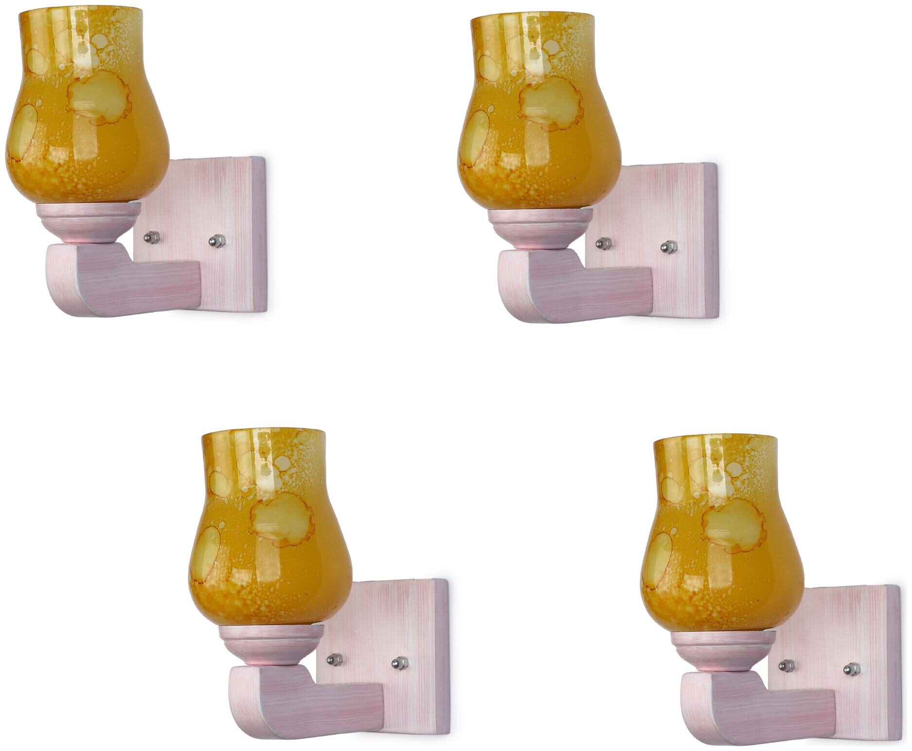 Somil LED Sconce Glass Wall Lamp Light With Sweet Pink Wood Fitting 7 Watt With All Fixture (Set Of 4)
Somil LED Sconce Glass Wall Lamp Light With Sweet Pink Wood Fitting 7 Watt With All Fixture (Set Of 4)