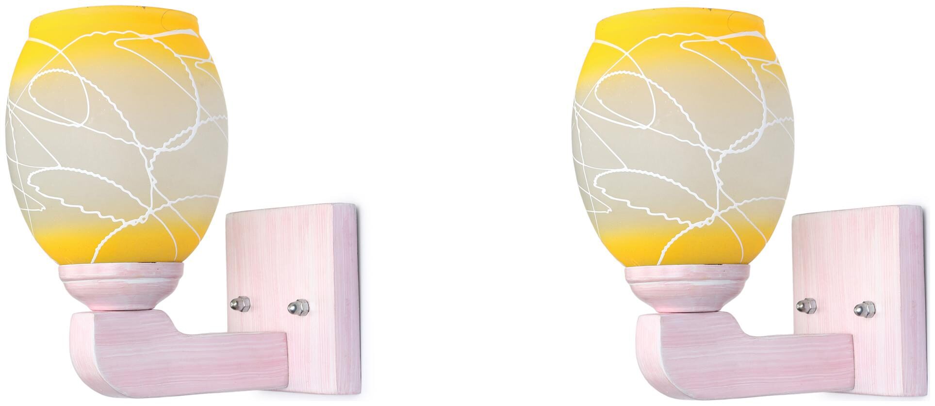Somil LED Sconce Glass Wall Lamp Light With Sweet Pink Wood Fitting 7 Watt With All Fixture (Set Of 2)
Somil LED Sconce Glass Wall Lamp Light With Sweet Pink Wood Fitting 7 Watt With All Fixture (Set Of 2)