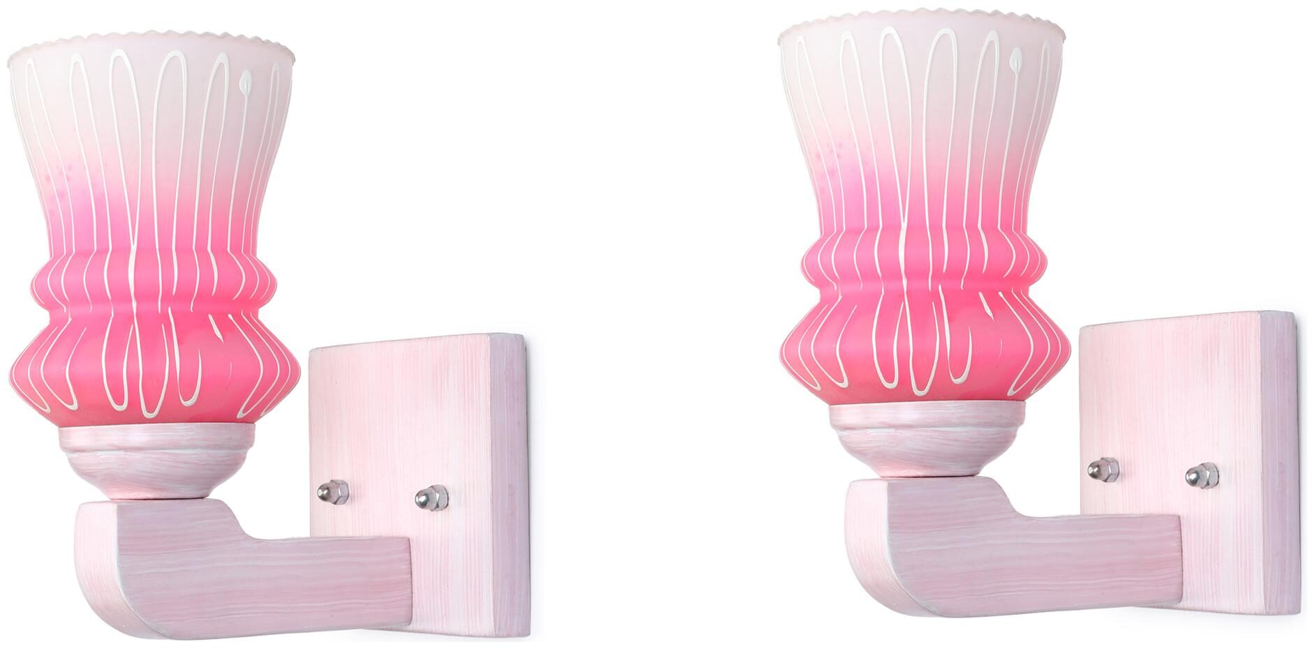 Somil LED Sconce Glass Wall Lamp Light With Sweet Pink Wood Fitting 7 Watt With All Fixture (Set Of 2)
Somil LED Sconce Glass Wall Lamp Light With Sweet Pink Wood Fitting 7 Watt With All Fixture (Set Of 2)