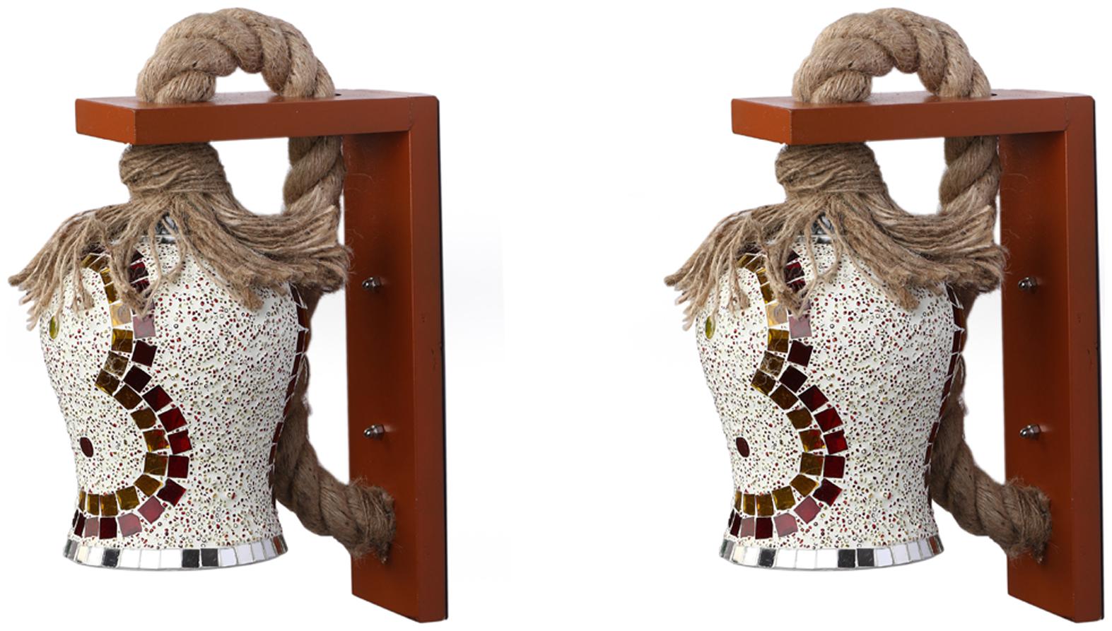 Somil New Rope And Wood Wall Lamp Light With Hand Decorative Colorful Glass Shade
Somil New Rope And Wood Wall Lamp Light With Hand Decorative Colorful Glass Shade