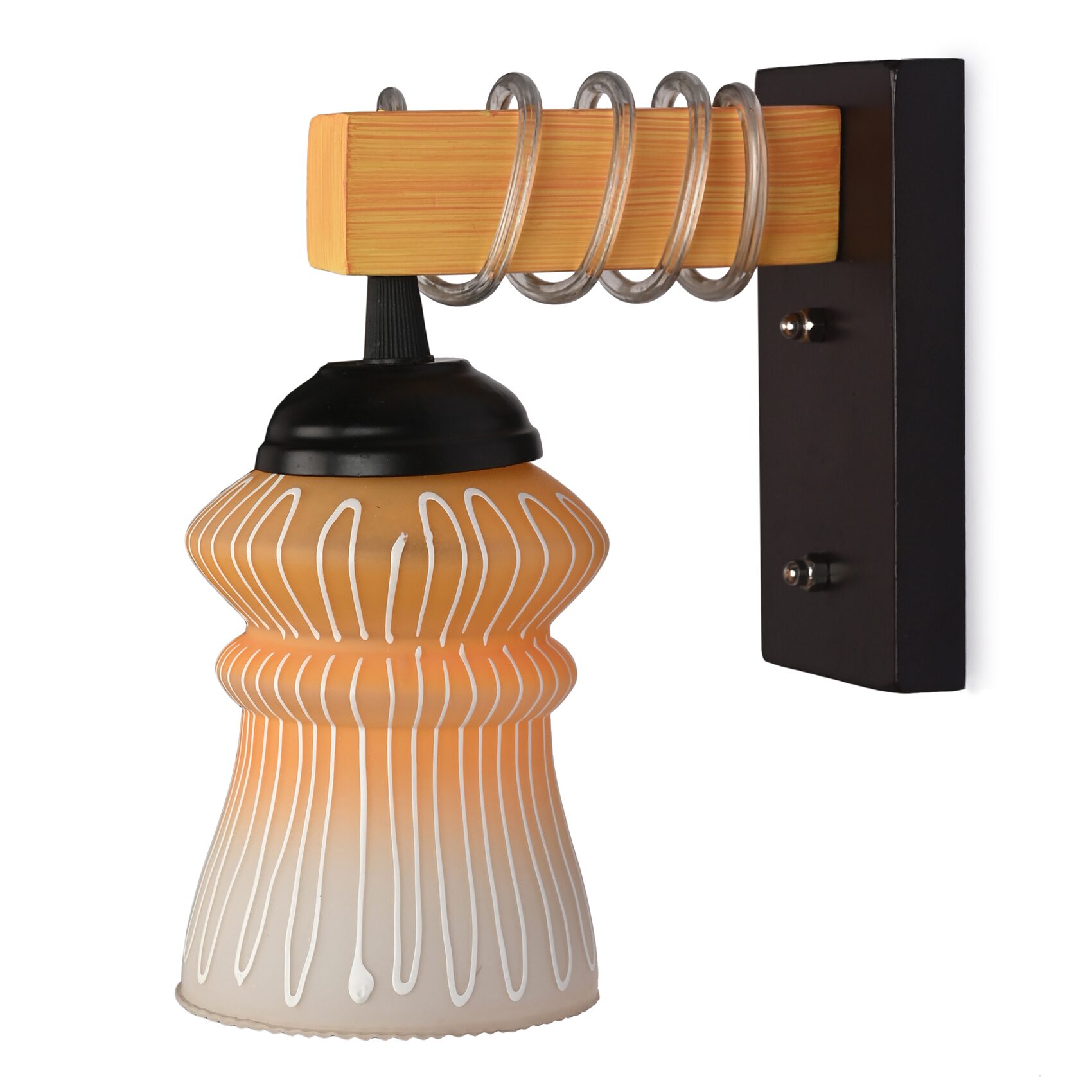 Somil Pendant Wall Lamp Light Of Stylish Trendy Wood Fitting and Colourful Glass Shade LED Compatible
Somil Pendant Wall Lamp Light Of Stylish Trendy Wood Fitting and Colourful Glass Shade LED Compatible