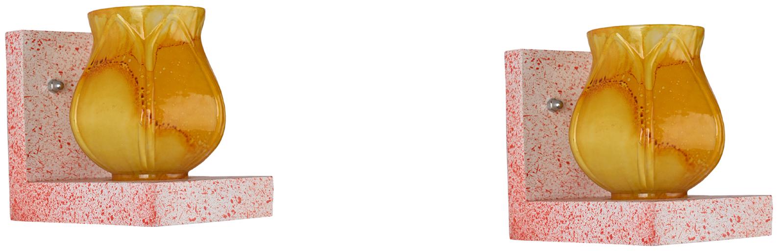 Somil Wall Chair Designer Wall Light Night Lamp Of Romantic Pink Stylish Wood Colourful Glass Shade LED Compatible Set of 2-W33
Somil Wall Chair Designer Wall Light Night Lamp Of Romantic Pink Stylish Wood Colourful Glass Shade LED Compatible Set of 2-W33