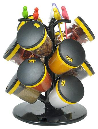 SONICKARTS 360-deg Revolving 12-Jar Cute Revolving Spice Masala Box Rack with Fruit Fork Black Blue(Color as per Availability)
SONICKARTS 360-deg Revolving 12-Jar Cute Revolving Spice Masala Box Rack with Fruit Fork Black Blue(Color as per Availability)
