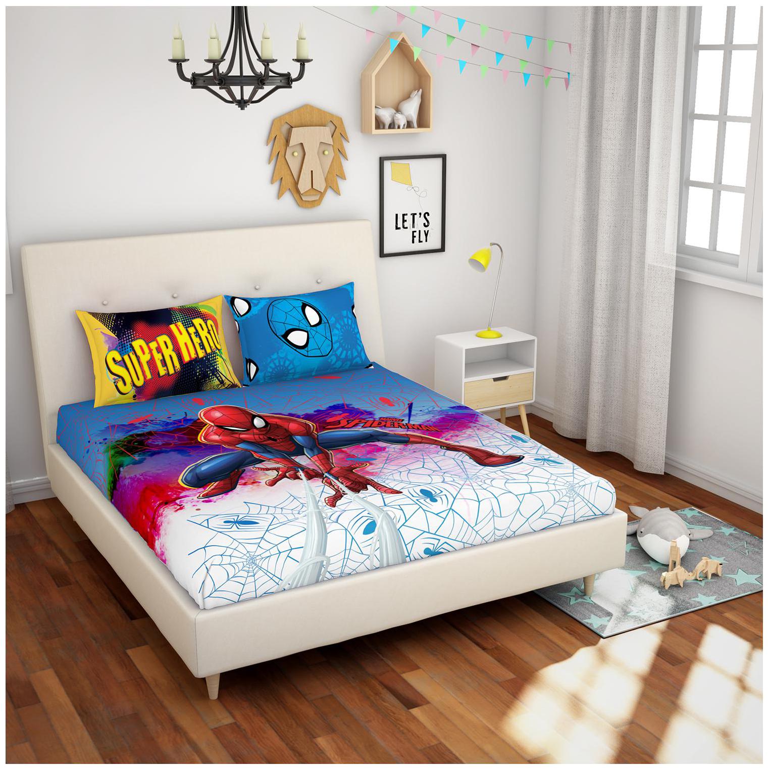 Spaces Cotton Kids Double Size Bedsheet 180 TC ( 1 Bedsheet With 2 Pillow Covers Multi )
Spaces Cotton Kids Double Size Bedsheet 180 TC ( 1 Bedsheet With 2 Pillow Covers Multi )