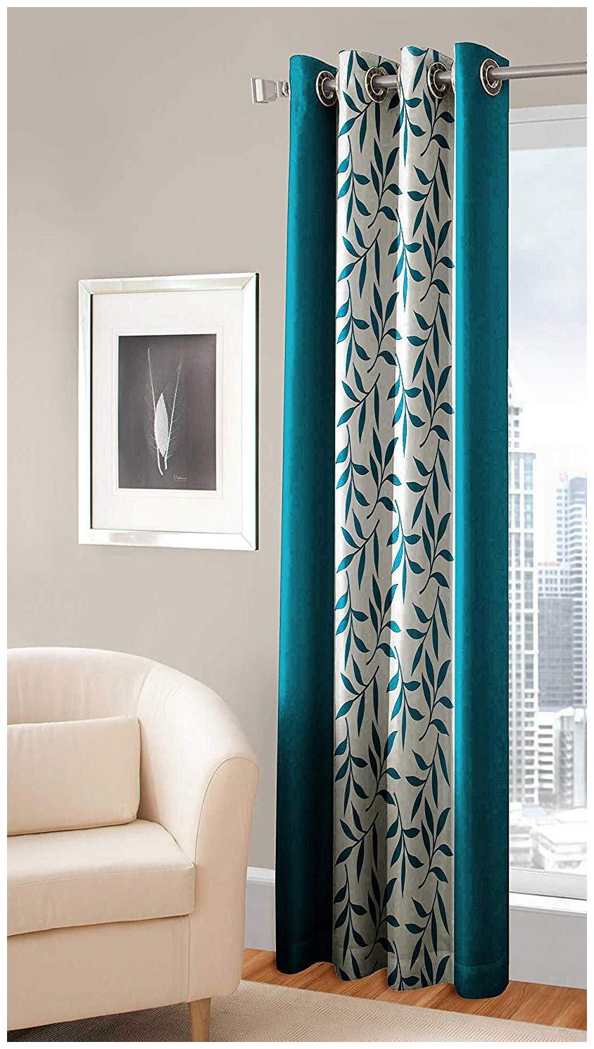 Spangle Homes Polyester Door Semi Transparent Turquoise Regular Curtain ( Eyelet Closure Floral )
Spangle Homes Polyester Door Semi Transparent Turquoise Regular Curtain ( Eyelet Closure Floral )