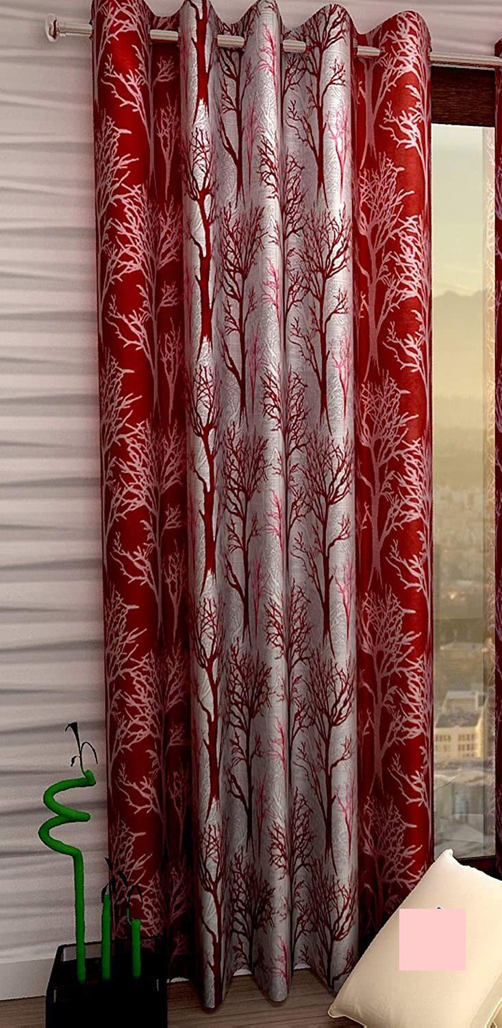 Spangle Homes Polyester Long Door Semi Transparent Red Regular Curtain ( Eyelet Closure Floral )
Spangle Homes Polyester Long Door Semi Transparent Red Regular Curtain ( Eyelet Closure Floral )