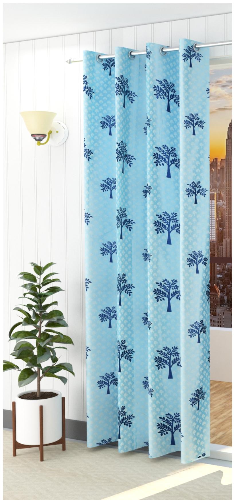 Spangle Homes Polyester Window Semi Transparent Turquoise Regular Curtain ( Eyelet Closure Floral )
Spangle Homes Polyester Window Semi Transparent Turquoise Regular Curtain ( Eyelet Closure Floral )