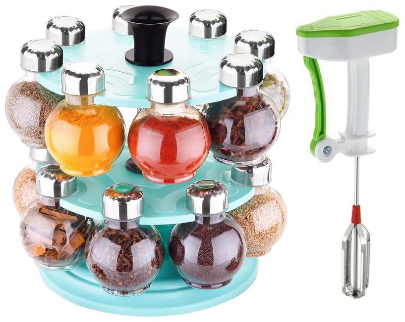 Spice Container Spice Storage Masala Storage Masala Box Spice Set Kitchen Rack Condiment Set Of 16 With Power Free Hand Blender (Sky-Blue)
Spice Container Spice Storage Masala Storage Masala Box Spice Set Kitchen Rack Condiment Set Of 16 With Power Free Hand Blender (Sky-Blue)