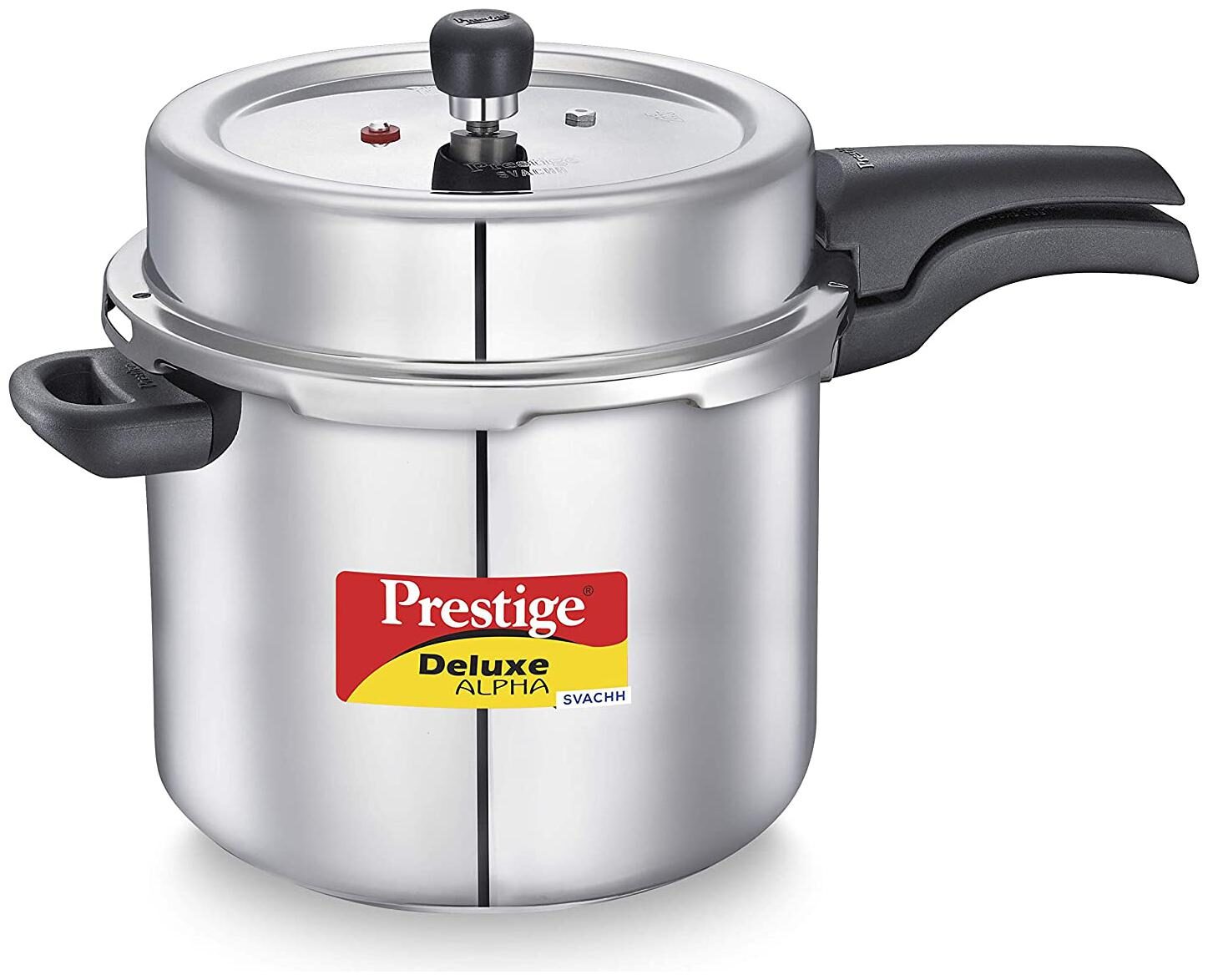 Prestige Stainless Steel 10 L Induction Bottom Outer Lid Pressure Cooker - Set of 1
Prestige Stainless Steel 10 L Induction Bottom Outer Lid Pressure Cooker - Set of 1