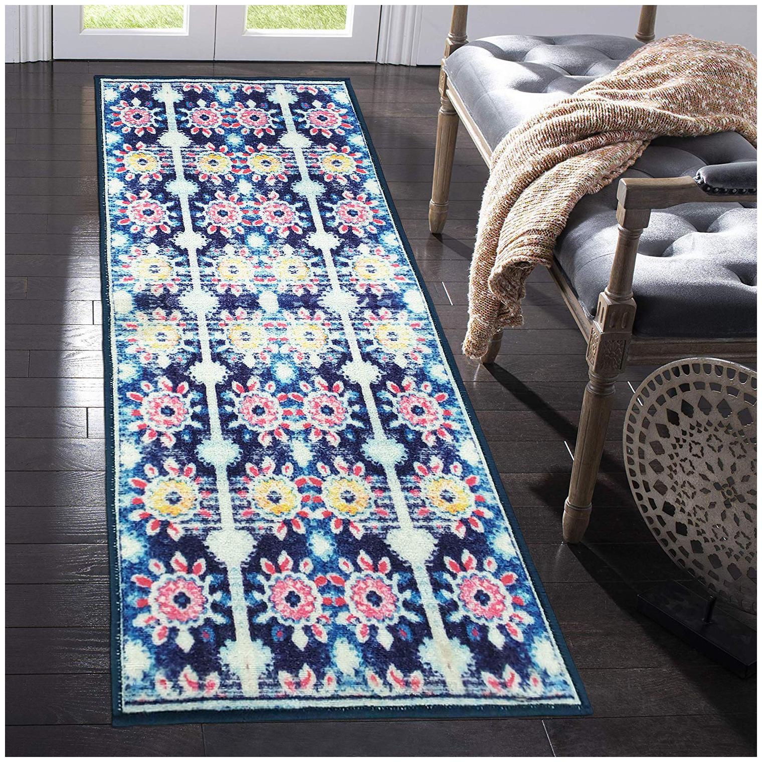 Status 3D Printed Vintage Persian Bedside Runner Carpet Rug Anti Skid Backing for Home Kitchen Living Area Office Entrance (56 X 140 cm Multi) Pack Of 1
Status 3D Printed Vintage Persian Bedside Runner Carpet Rug Anti Skid Backing for Home Kitchen Living Area Office Entrance (56 X 140 cm Multi) Pack Of 1
