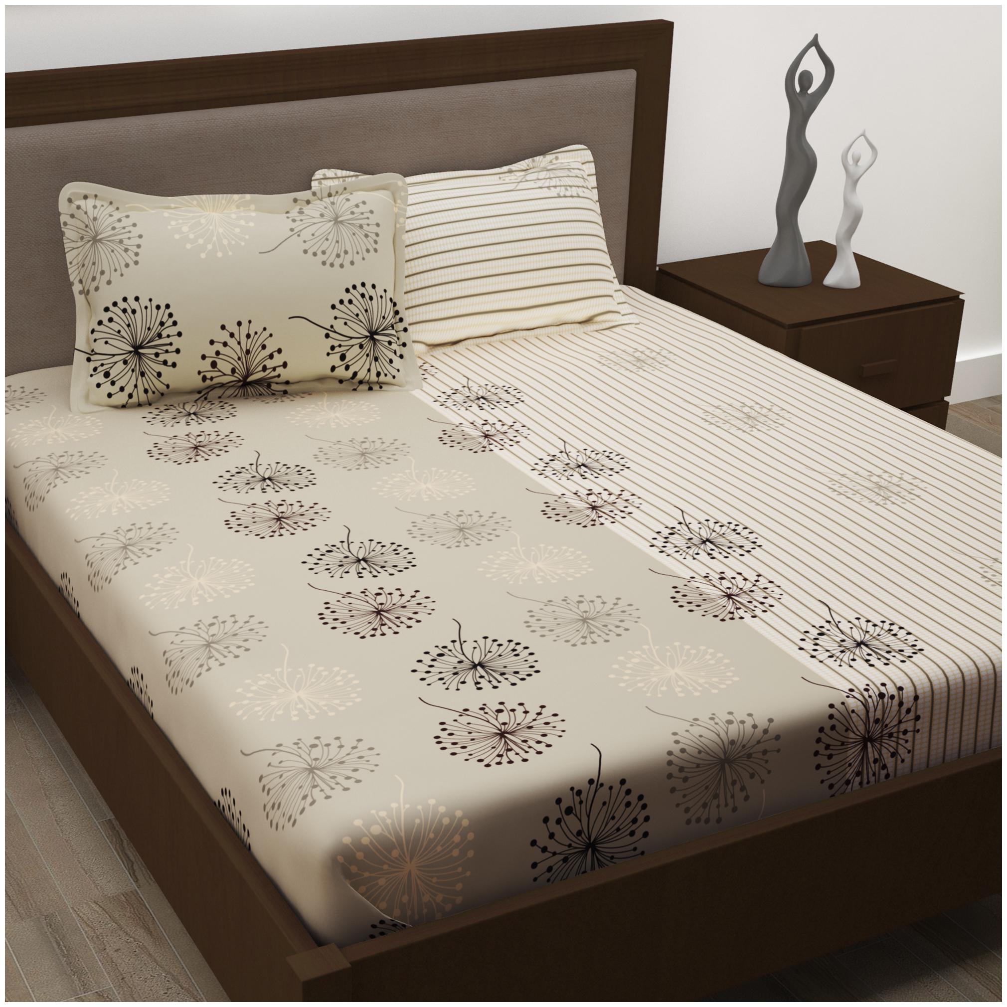 Story Home Cotton Floral Double Size Bedsheet 186 TC ( 1 Bedsheet With 2 Pillow Covers Grey )
Story Home Cotton Floral Double Size Bedsheet 186 TC ( 1 Bedsheet With 2 Pillow Covers Grey )