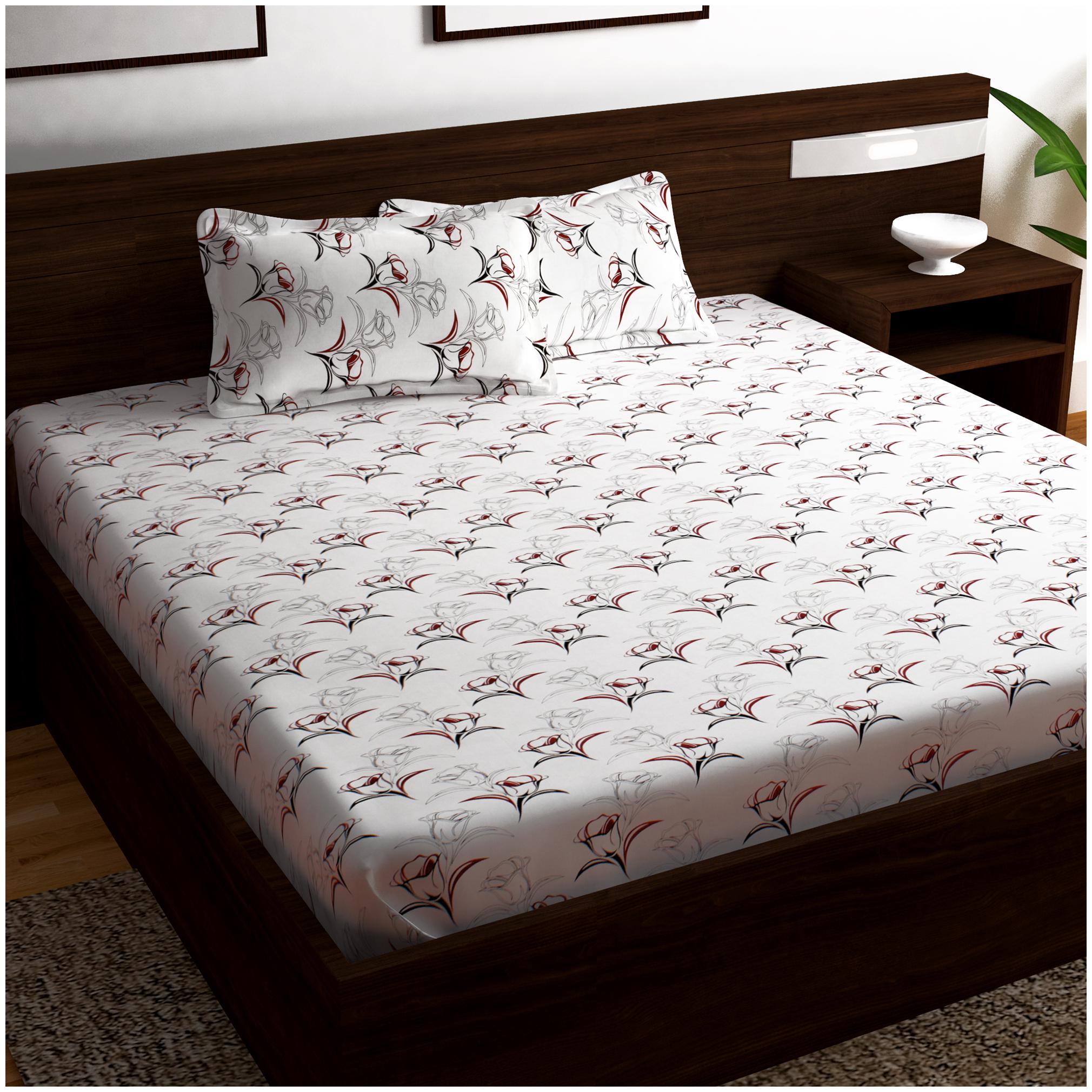 Story Home Cotton Floral Double Size Bedsheet 152 TC ( 1 Bedsheet With 2 Pillow Covers Red )
Story Home Cotton Floral Double Size Bedsheet 152 TC ( 1 Bedsheet With 2 Pillow Covers Red )