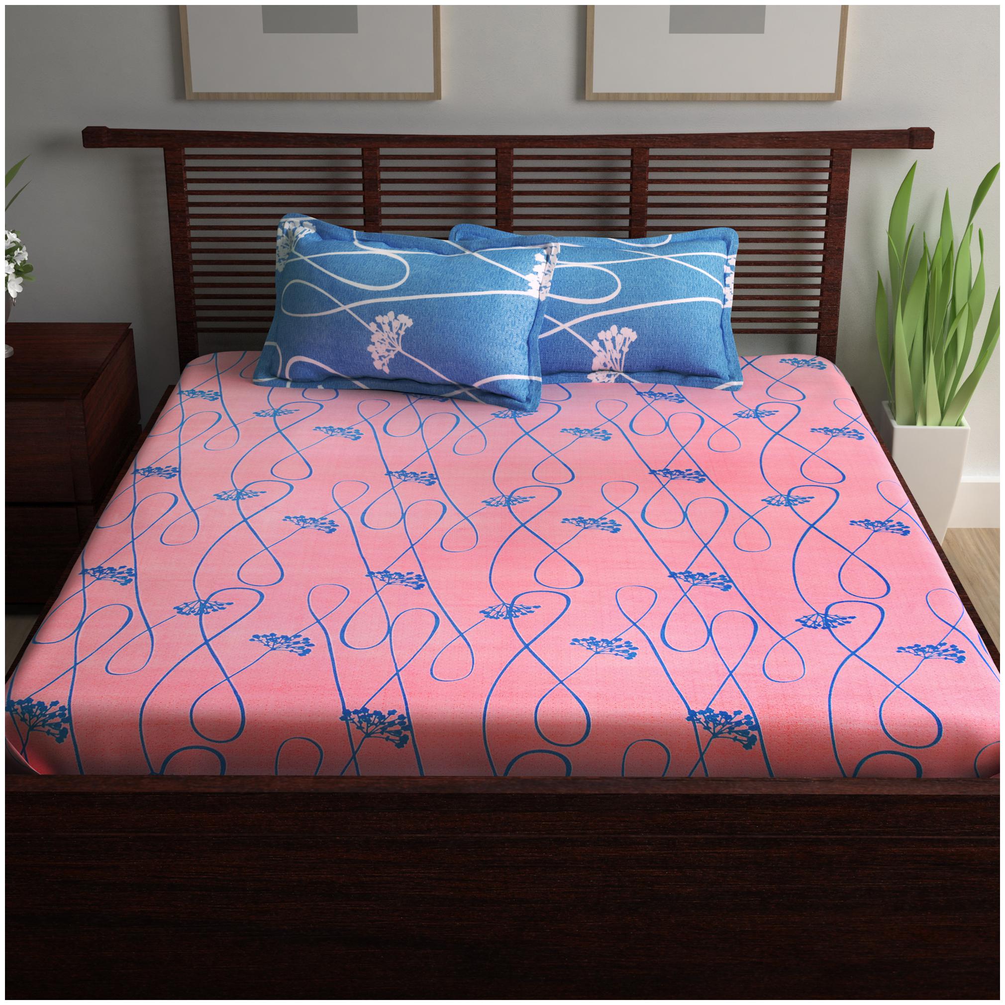 Story Home Cotton Abstract Double Size Bedsheet 120 TC ( 1 Bedsheet With 2 Pillow Covers Blue )
Story Home Cotton Abstract Double Size Bedsheet 120 TC ( 1 Bedsheet With 2 Pillow Covers Blue )