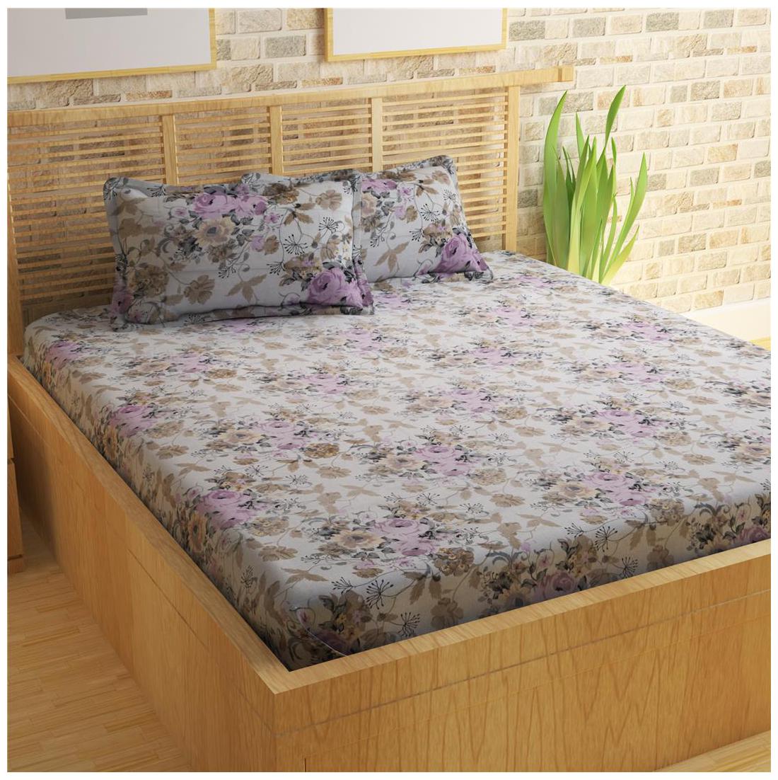 Story Home Cotton Floral Double Size Bedsheet 152 TC ( 1 Bedsheet With 2 Pillow Covers Pink )
Story Home Cotton Floral Double Size Bedsheet 152 TC ( 1 Bedsheet With 2 Pillow Covers Pink )