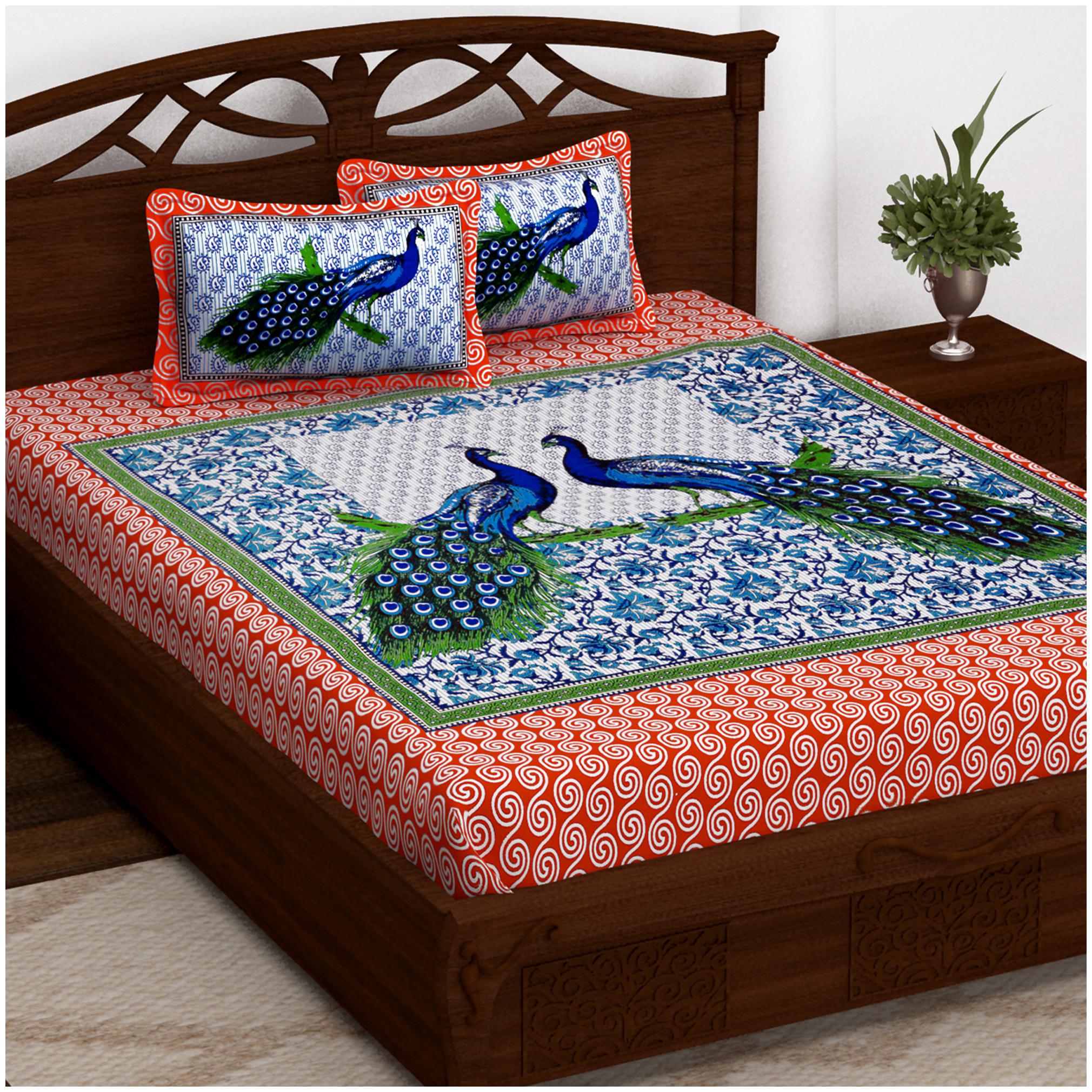 Story Home Cotton Printed Double Size Bedsheet 152 TC ( 1 Bedsheet With 2 Pillow Covers Orange )
Story Home Cotton Printed Double Size Bedsheet 152 TC ( 1 Bedsheet With 2 Pillow Covers Orange )