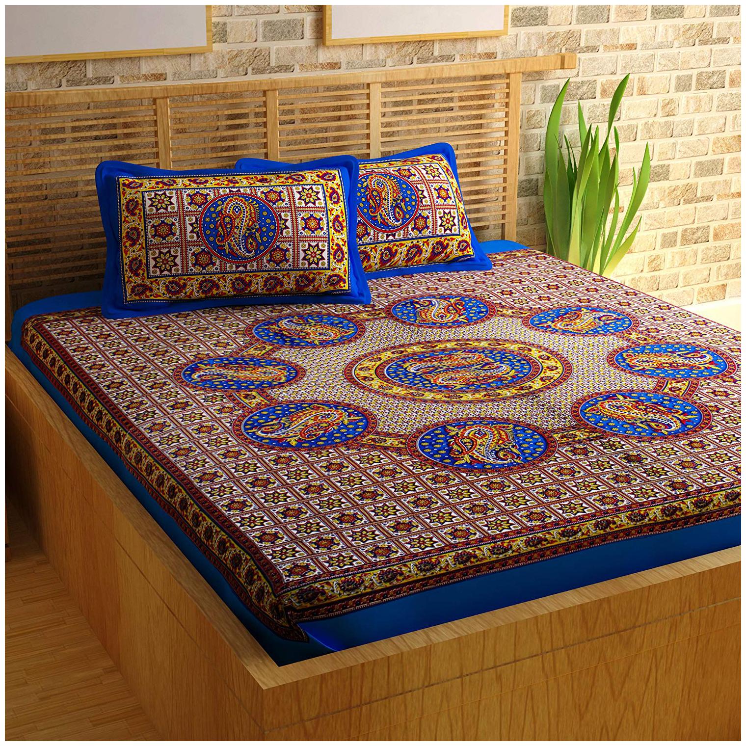 Story Home Cotton Printed Double Size Bedsheet 120 TC ( 1 Bedsheet With 2 Pillow Covers Brown )
Story Home Cotton Printed Double Size Bedsheet 120 TC ( 1 Bedsheet With 2 Pillow Covers Brown )