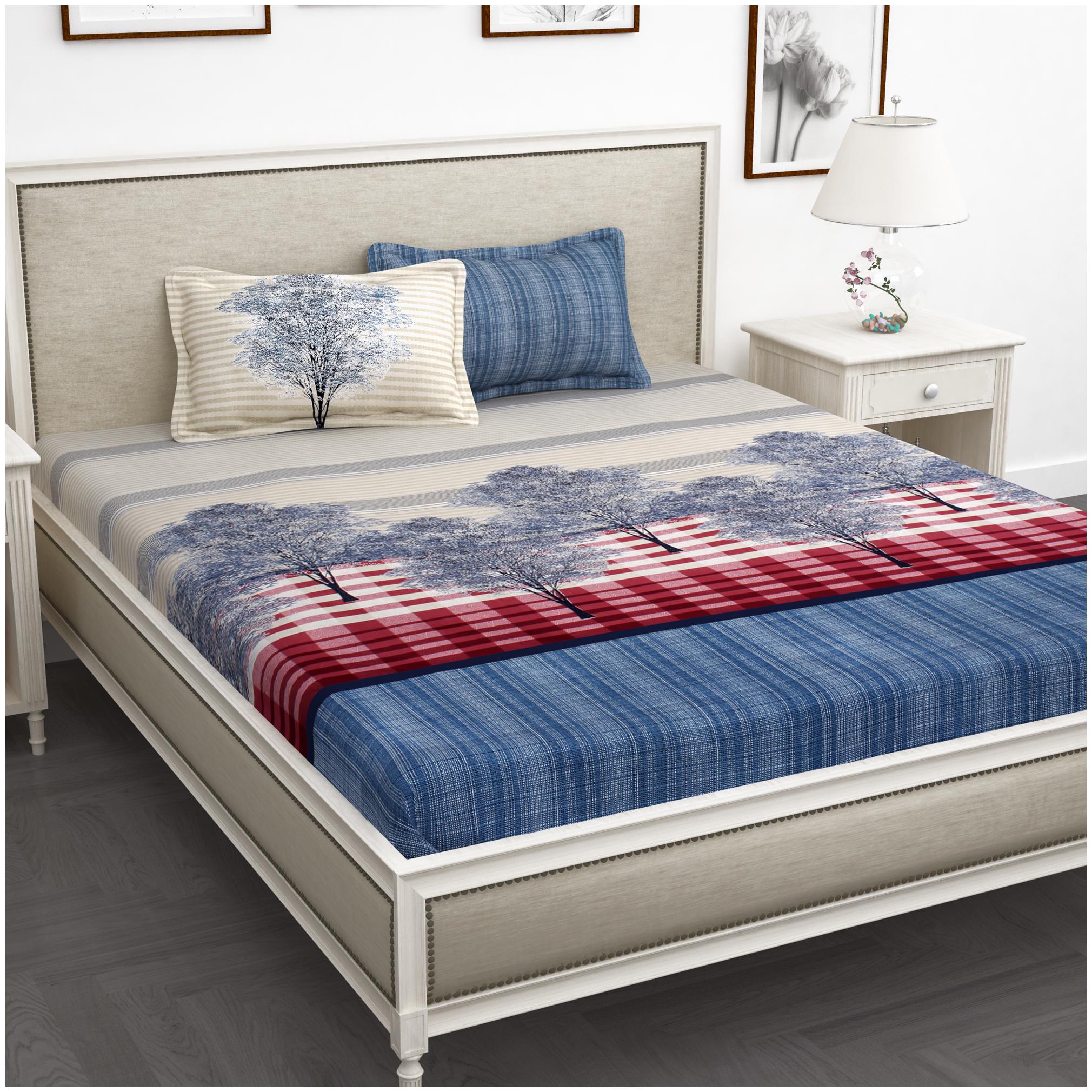 Story Home Cotton Checkered King Size Bedsheet 210 TC ( 1 Bedsheet With 2 Pillow Covers Blue )
Story Home Cotton Checkered King Size Bedsheet 210 TC ( 1 Bedsheet With 2 Pillow Covers Blue )
