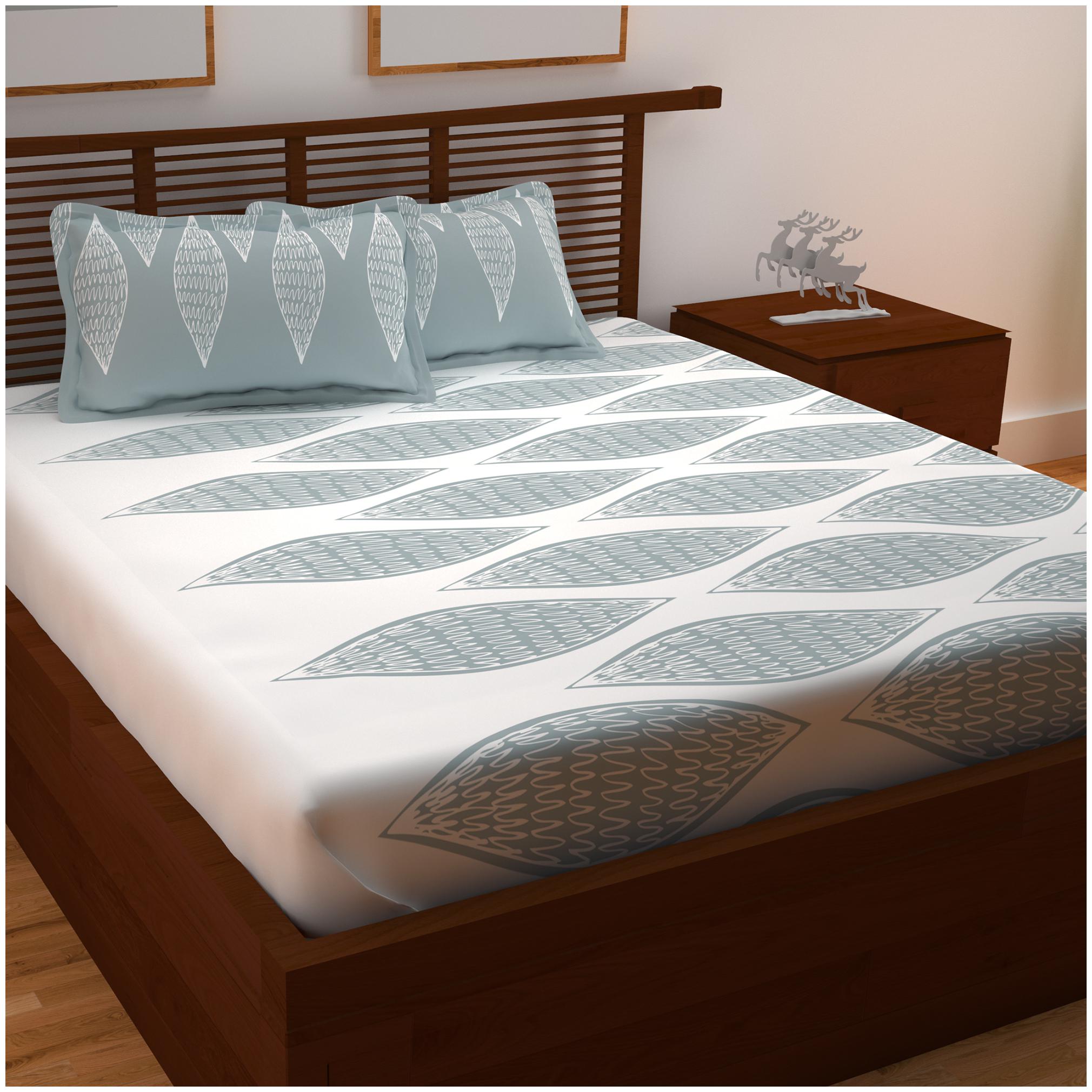 Story Home Cotton Geometric Double Size Bedsheet 152 TC ( 1 Bedsheet With 2 Pillow Covers Grey )
Story Home Cotton Geometric Double Size Bedsheet 152 TC ( 1 Bedsheet With 2 Pillow Covers Grey )