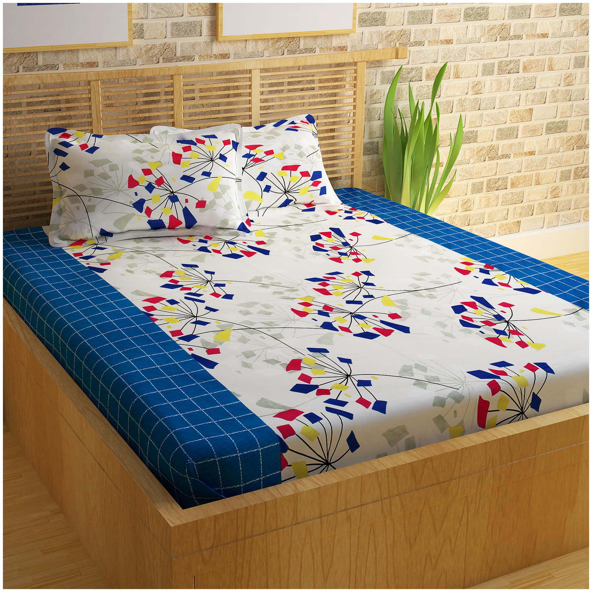 Story Home Cotton Abstract Double Size Bedsheet 152 TC ( 1 Bedsheet With 2 Pillow Covers White )
Story Home Cotton Abstract Double Size Bedsheet 152 TC ( 1 Bedsheet With 2 Pillow Covers White )